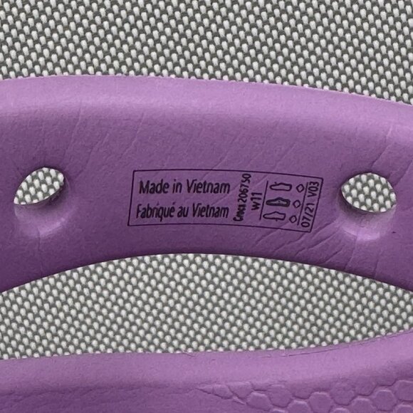 Crocs Classic Platform Clogs Shoes Iconic Comfort Slip On Women 11 Purple 206750 - Picture 9 of 10